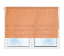 Римские шторы Шале персиковый XL цена. Купить в «Мастерская Жалюзи»